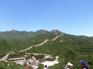 The Great Wall and Clear Blue Skies